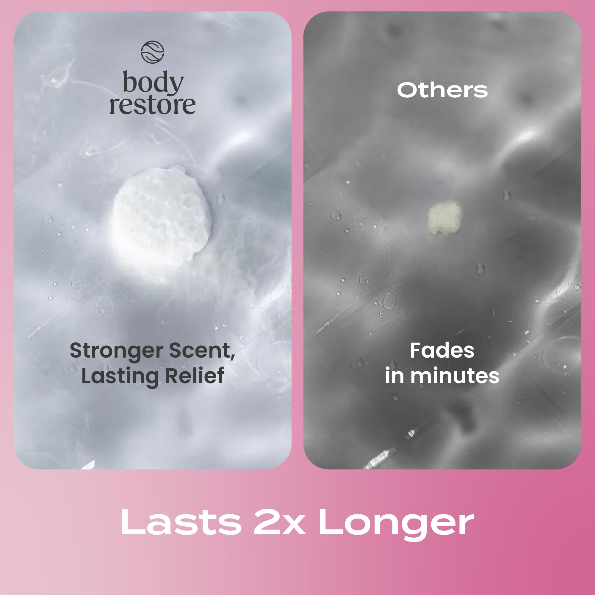 Body Restore Rose relaxation scene suggests melt-away fatigue after work or date night.