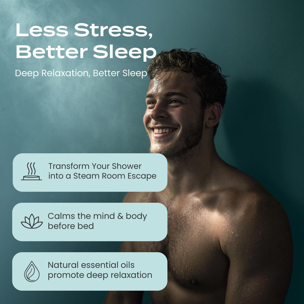 Body Restore bathroom scene with steamers offering a cozy self-care moment.
