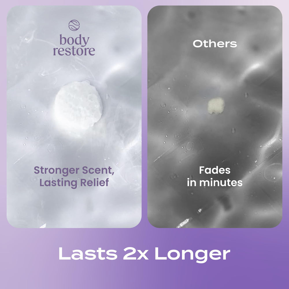 Body Restore Lavender gift set packaging highlights a thoughtful present.