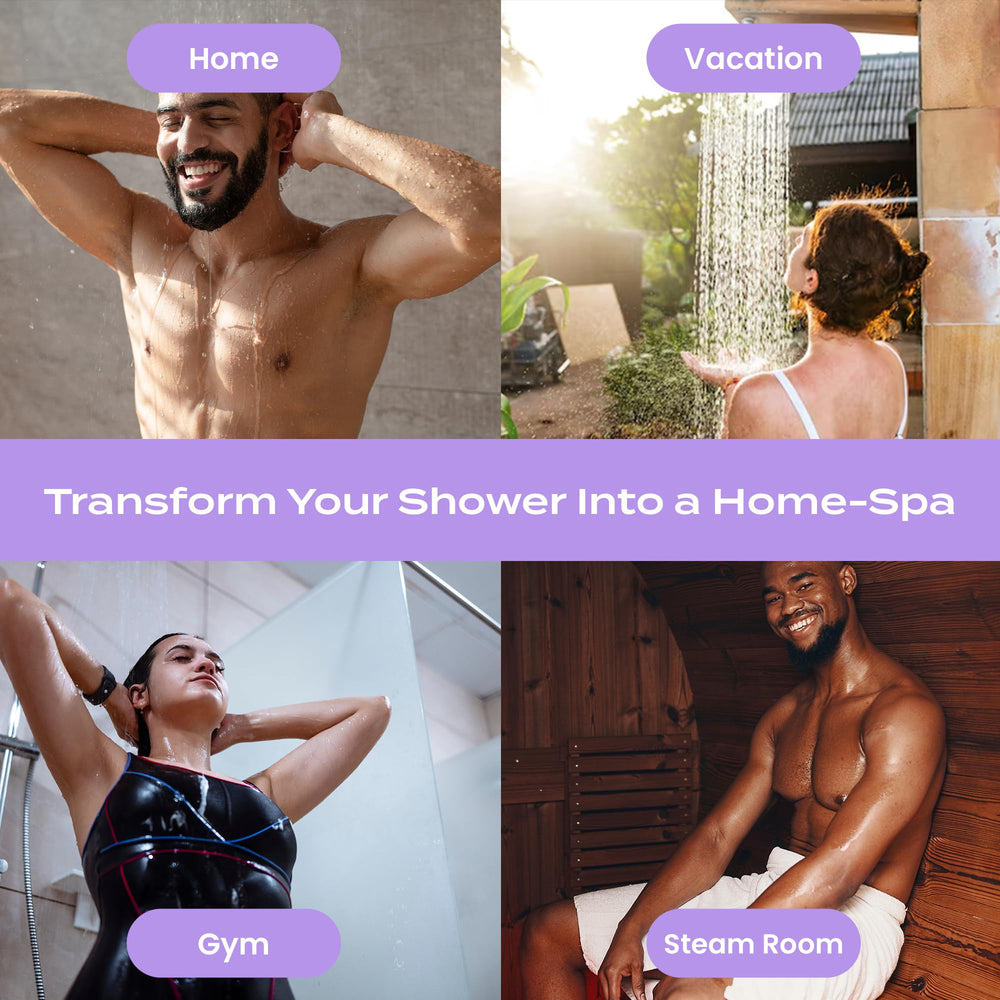 Body Restore Lavender stress-relief routine visuals promote daily calm.