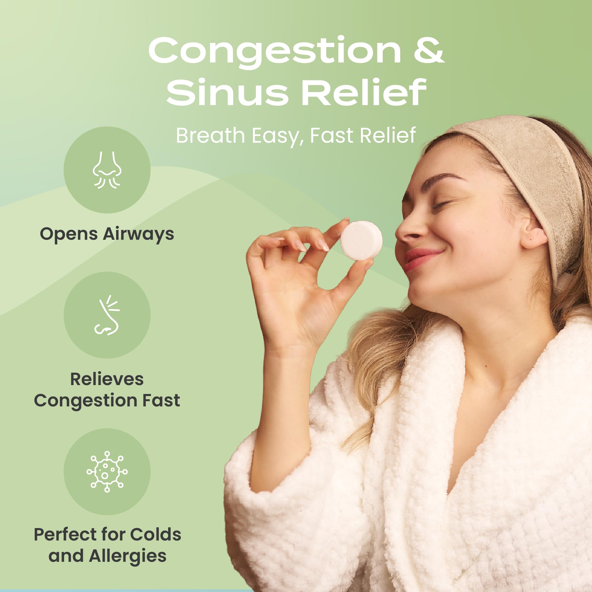 Body Restore Tea Tree steamers surface droplets signaling aromatherapy release