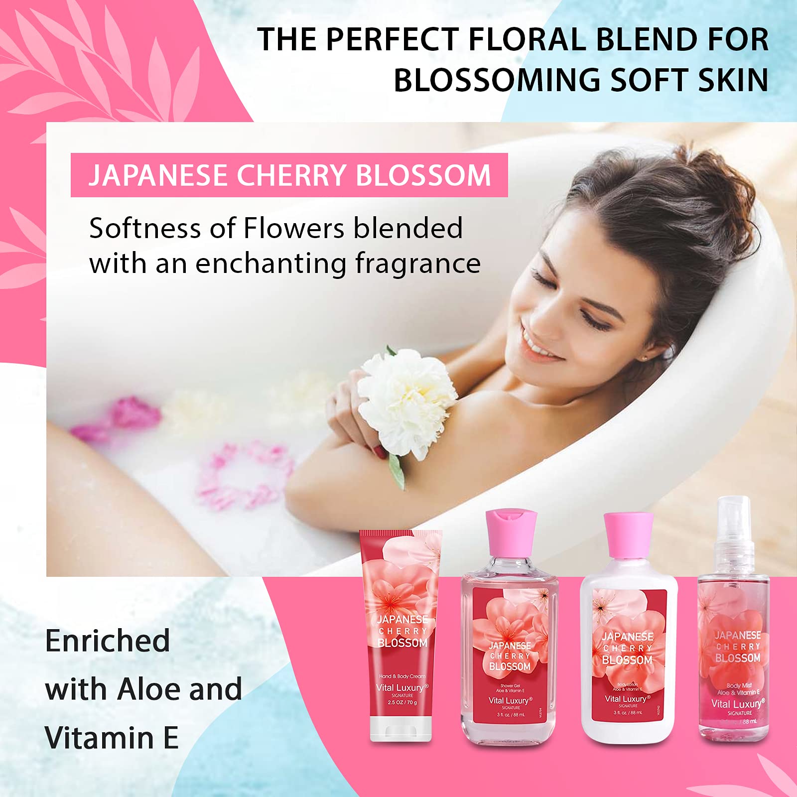 Bodybeau bath gift set body cream providing nourishing softness