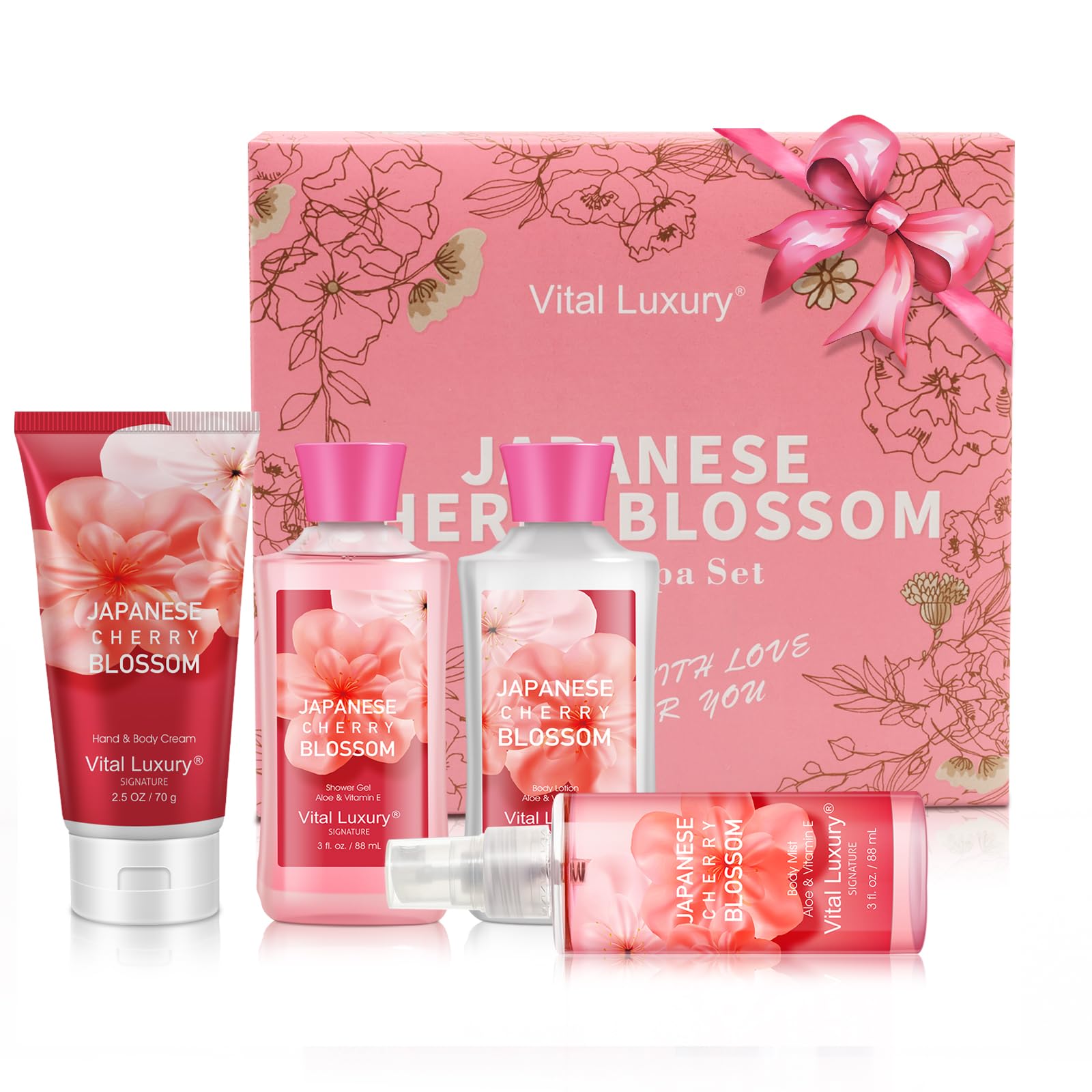 Bodybeau bath gift set body lotion delivering light hydration