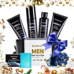 Bodybeau gift set packaging showcases a complete grooming kit for daily use