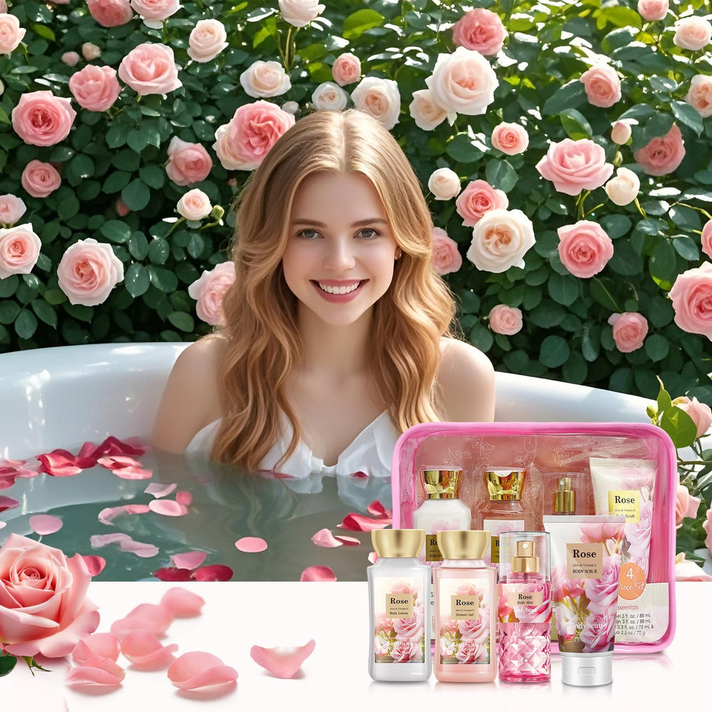 Gift-ready rose set ideal for Mother's Day or birthdays.