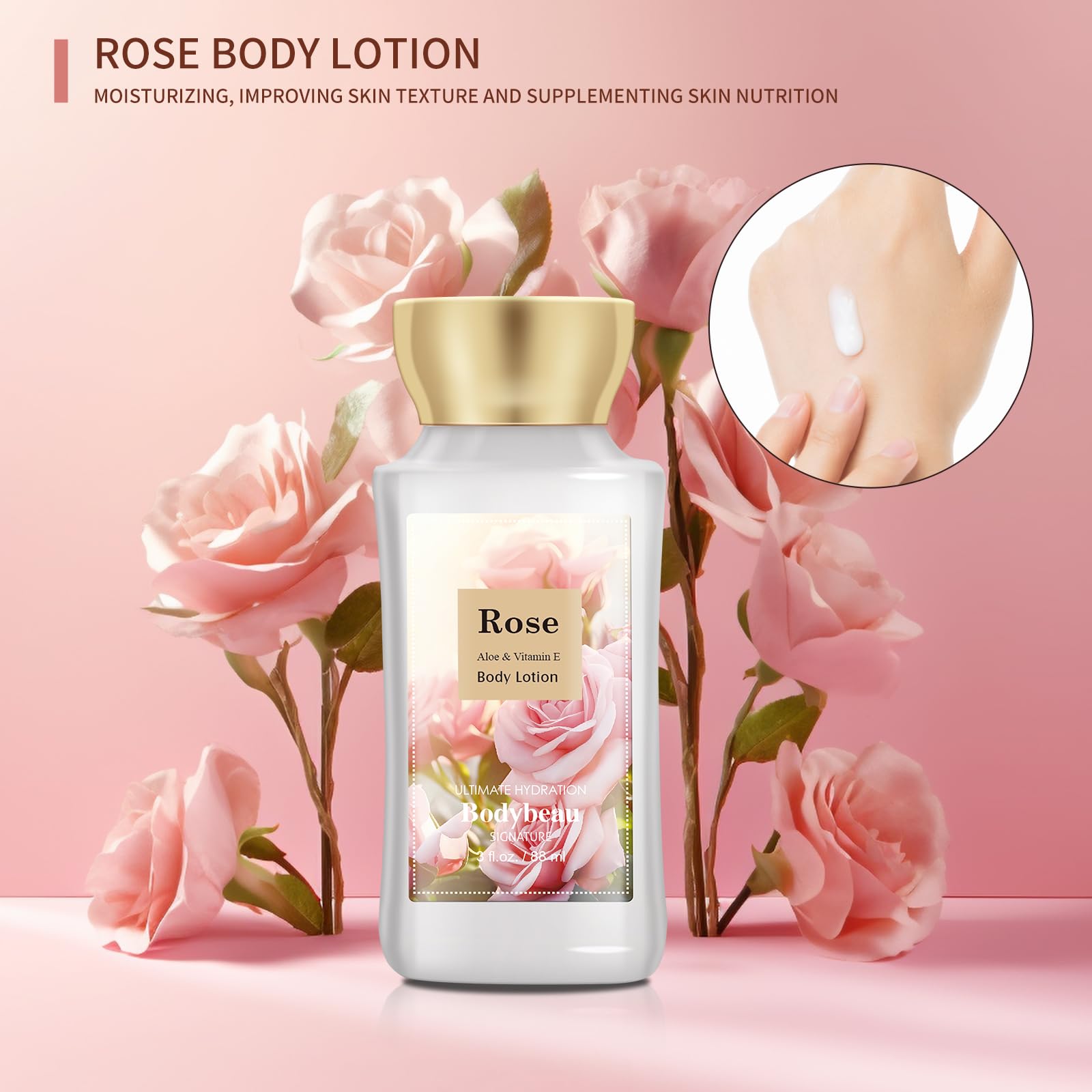 BodyBeau rose travel trio body mist delivers refreshing scent on demand.