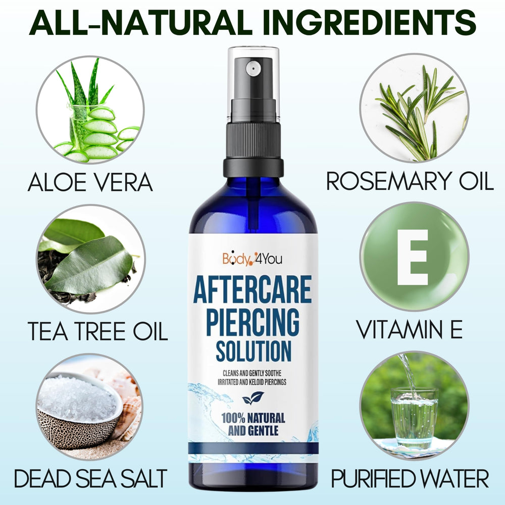 BodyJ4You saline solution ingredients label highlighting sea salt and aloe.