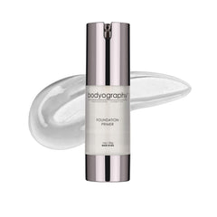 Bodyography foundation primer clear bottle shows sleek packaging and shine-control potential