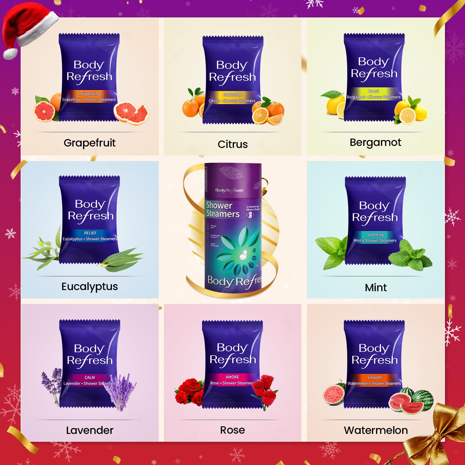 BodyRefresh lavender steamers ideal for relaxing shower rituals.