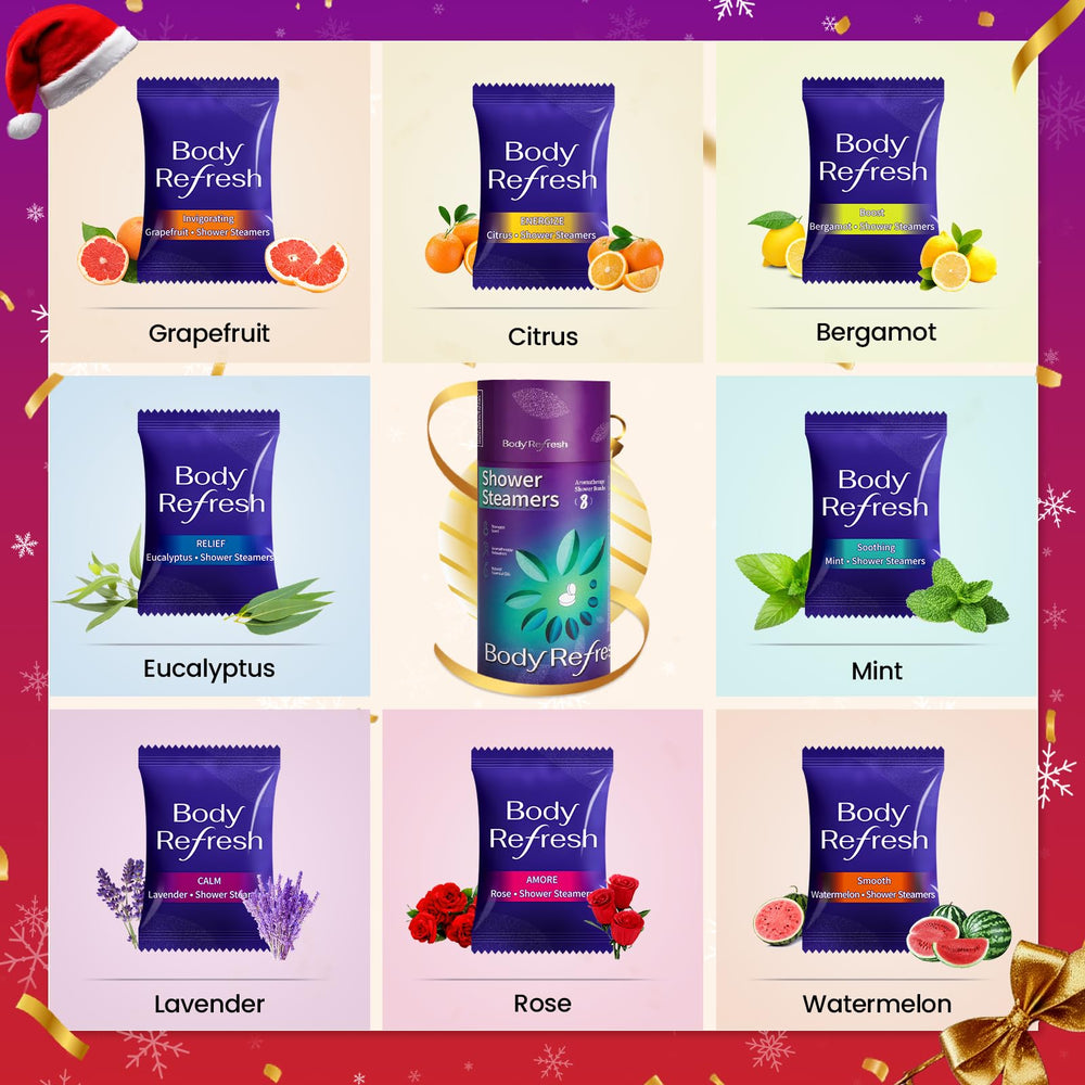 BodyRefresh lavender steamers ideal for relaxing shower rituals.
