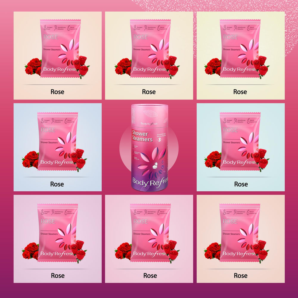 BodyRefresh shower steamers create spa-like ambiance, transforming your shower into relaxation.