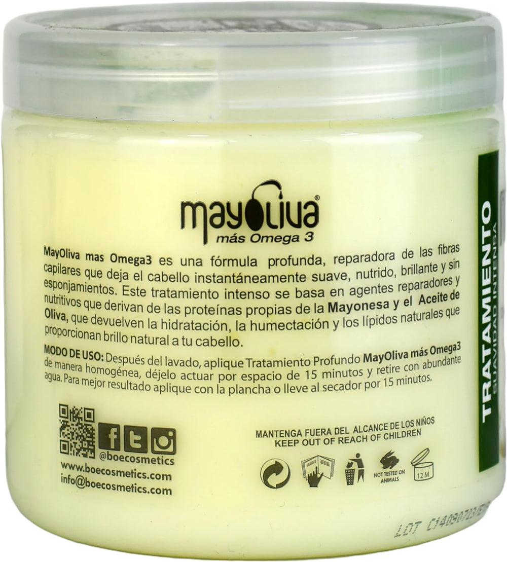 BOÉ COSMETICS Mayoliva application shows easy intensive conditioning for frizz control.