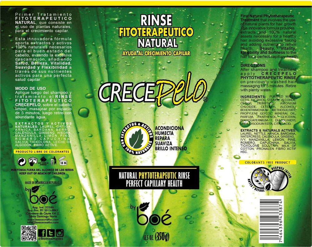 BOÉ Crece Pelo hair strands feel softer and more flexible after use