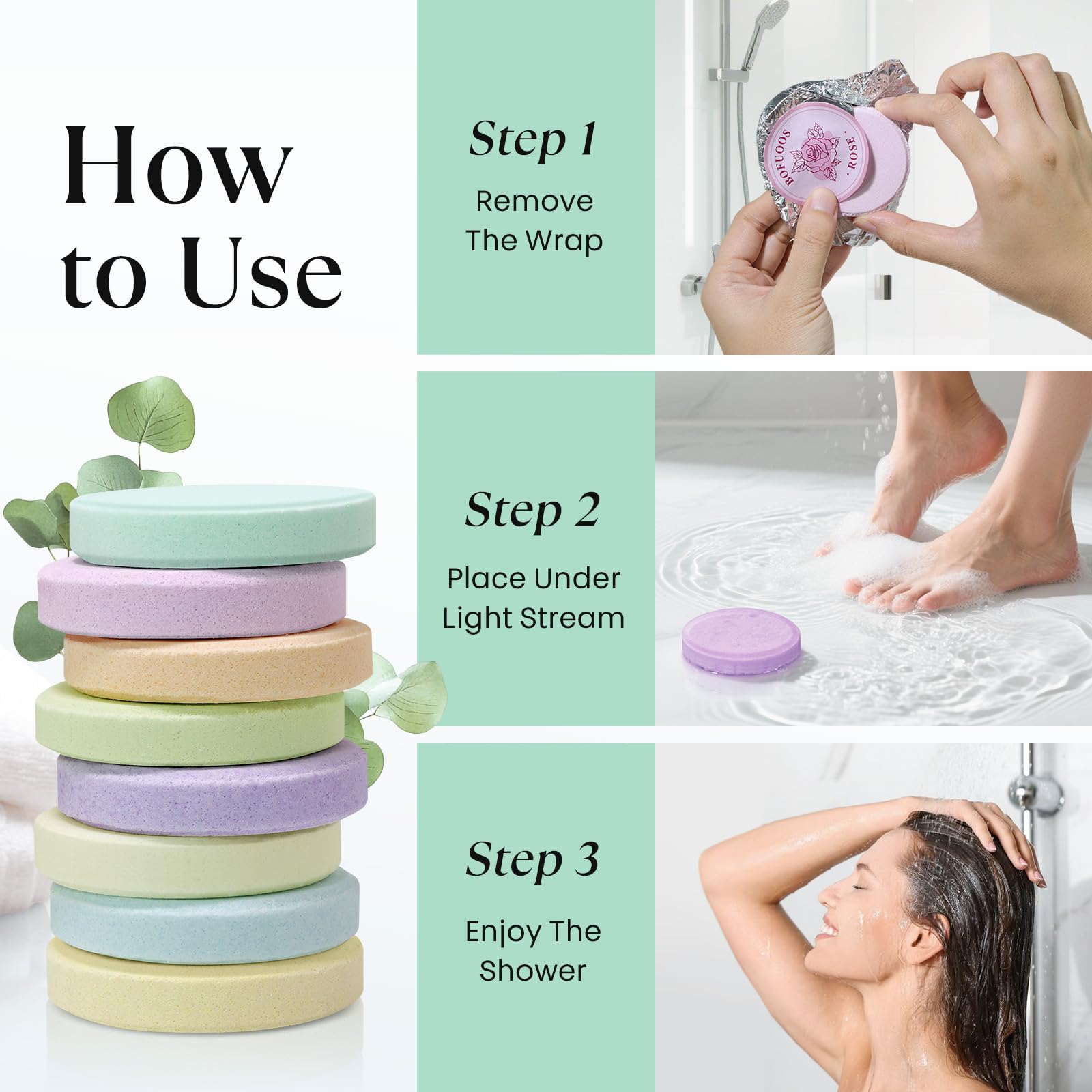 Bofuoos home spa routine shower steamer helps elevate daily rituals