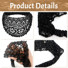 Boho headband stretchy elastic provides comfortable one-size-fits-most fit