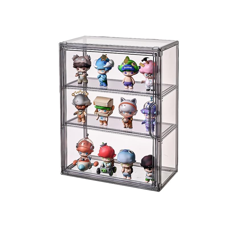 Bohoidee display for makeup, purses, and figures improves organization