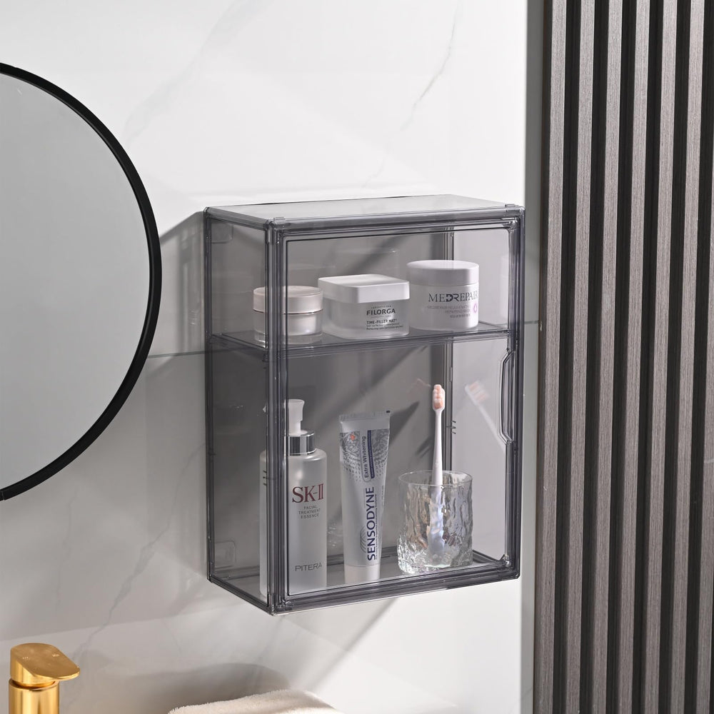 Bohoidee wall-mounted dustproof showcase saves space and keeps items visible