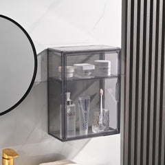 Bohoidee wall-mounted dustproof showcase saves space and keeps items visible