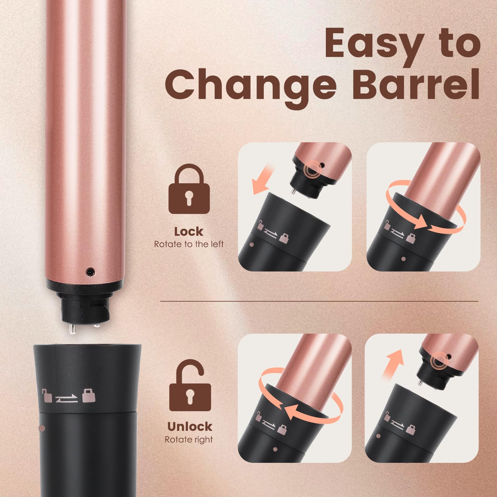 Bo'laiya interchangeable bubble wand covers multiple curl textures.