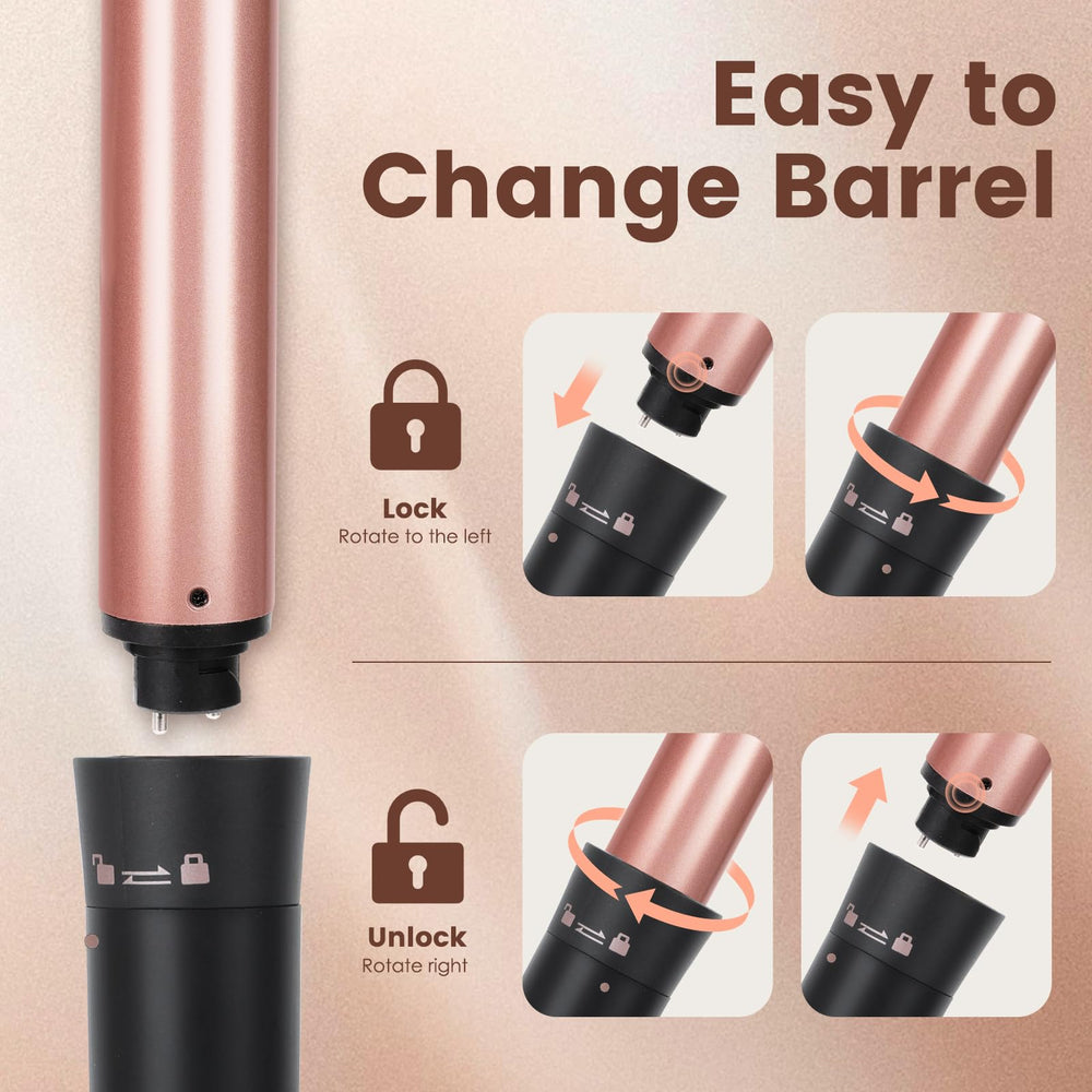 Bo'laiya interchangeable bubble wand covers multiple curl textures.