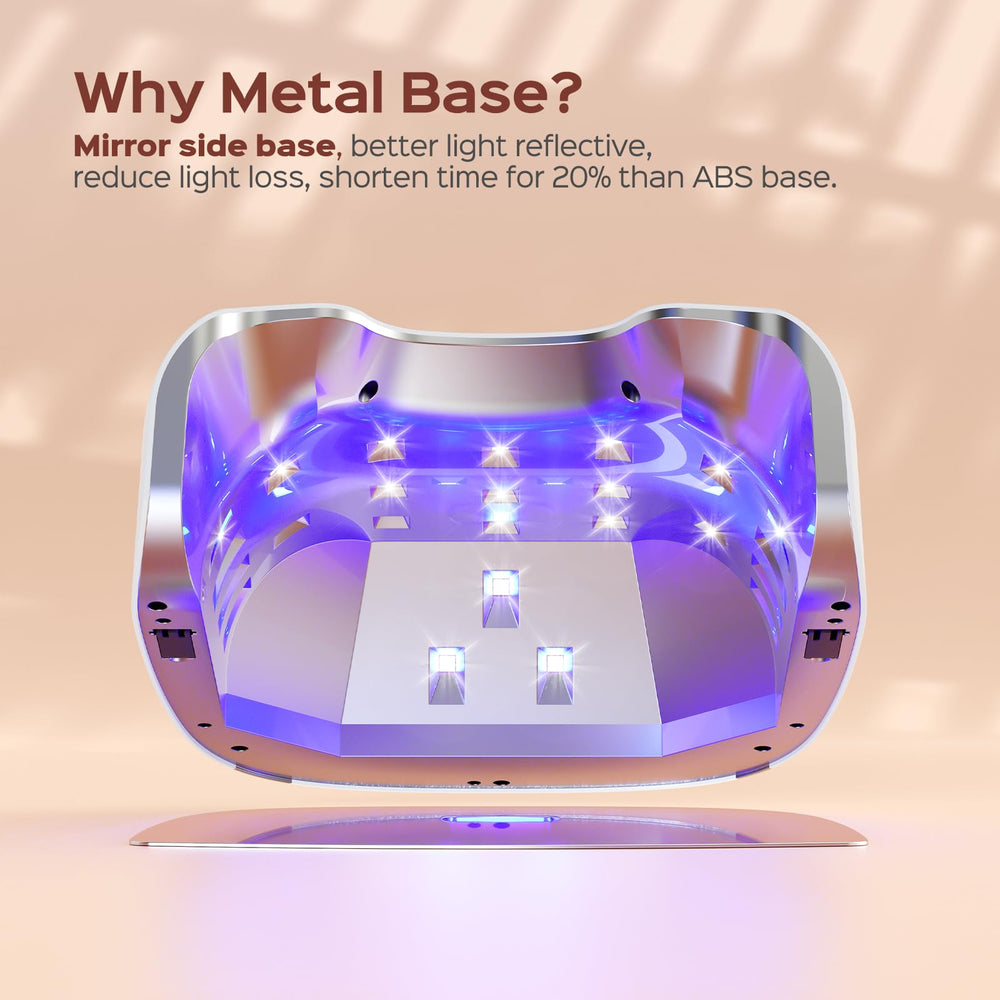 BOLASEN removable base and spacious interior for full-hand or foot curing.