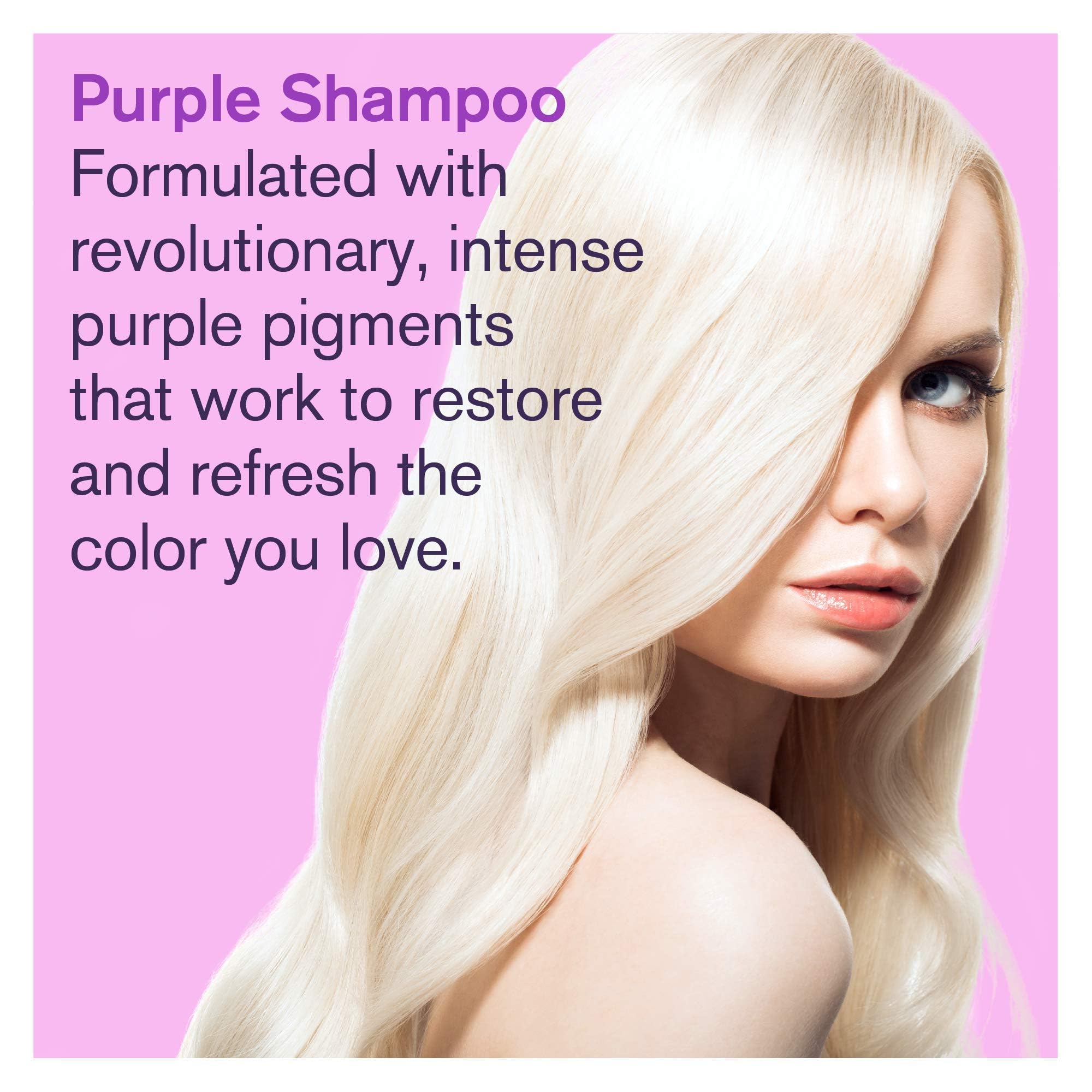 Bold Uniq Purple Shampoo UV filter graphic illustrating color preservation.
