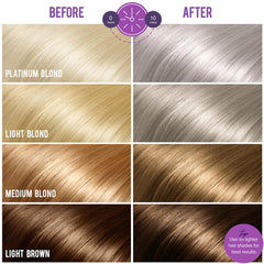 Bold Uniq Purple Shampoo on a bathroom shelf highlights sulfate-free, vegan formula.