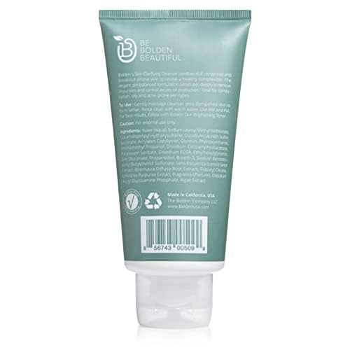 BOLDEN skincare routine step with cleanser followed by toner and moisturizer