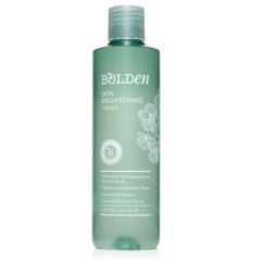 Bolden Skin Brightening Toner bottle highlights gentle exfoliation for brighter, even skin.