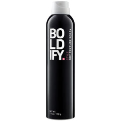 Boldify Dry Texture Spray bottle closeup with instant volume and a matte finish.