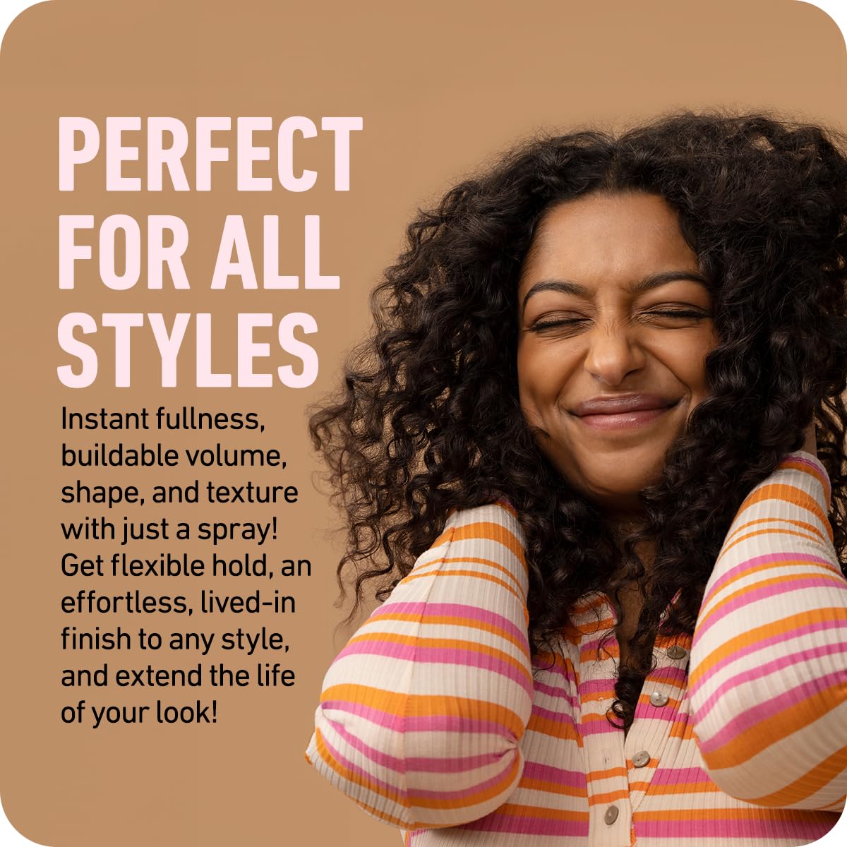 Boldify Dry Texture Spray supports day-two style with reduced shine.