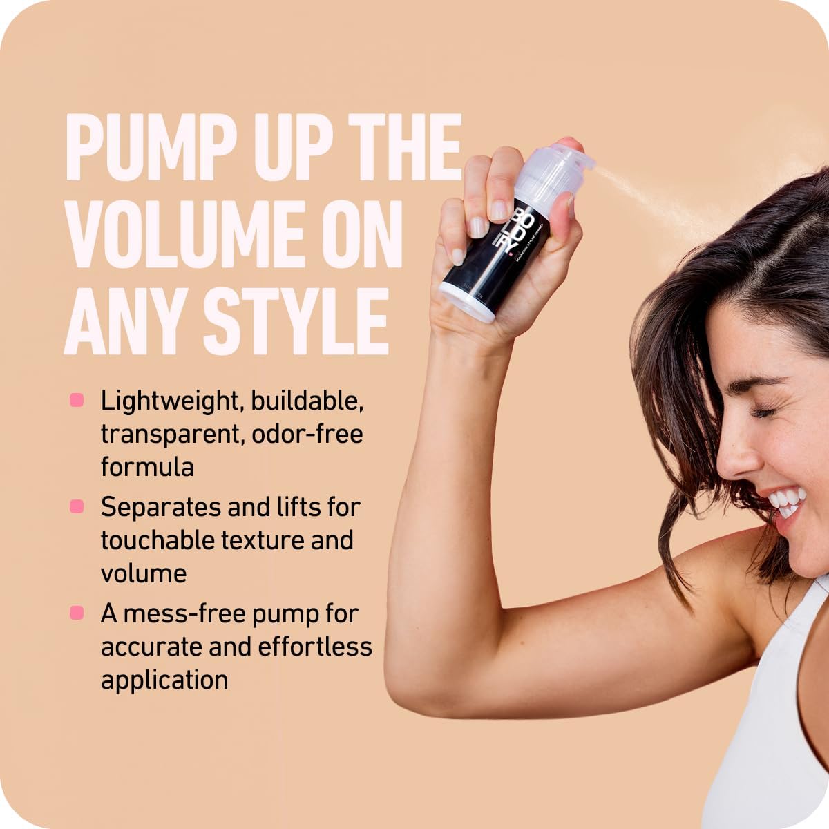 Boldify Hair Volume Powder controls greasiness for a refreshed appearance