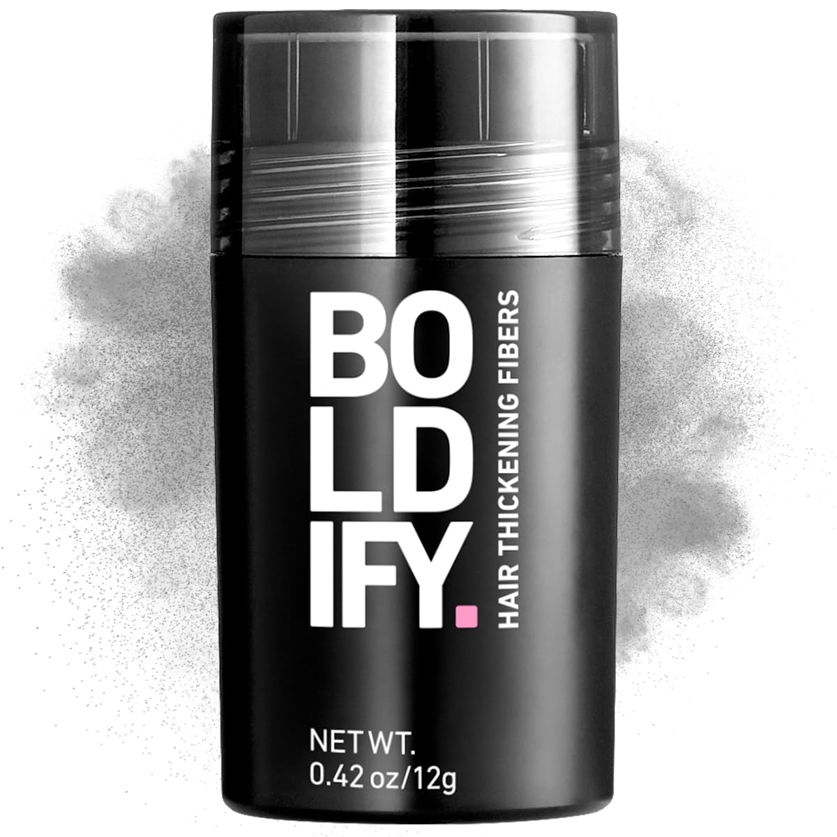 Boldify Hair Fibers 12g package front for quick on-the-go touch-ups