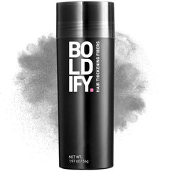 Boldify Hair Fibers 56g packaging for easy at-home hair thickening.