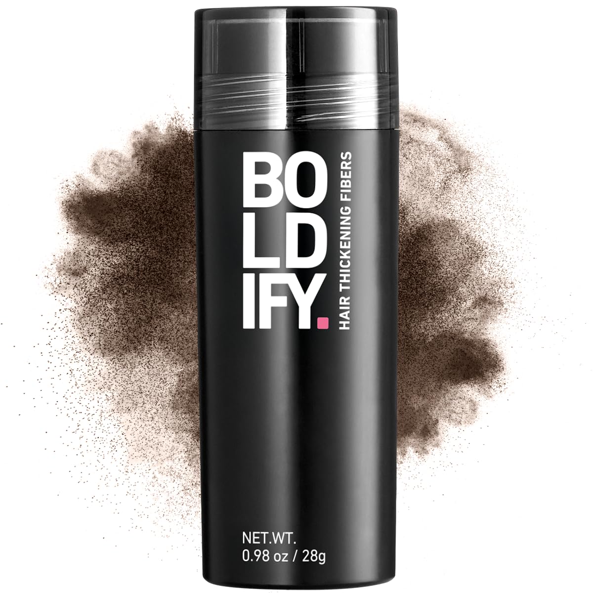 Boldify Hair Fibers ash brown crown fill for instant fullness.
