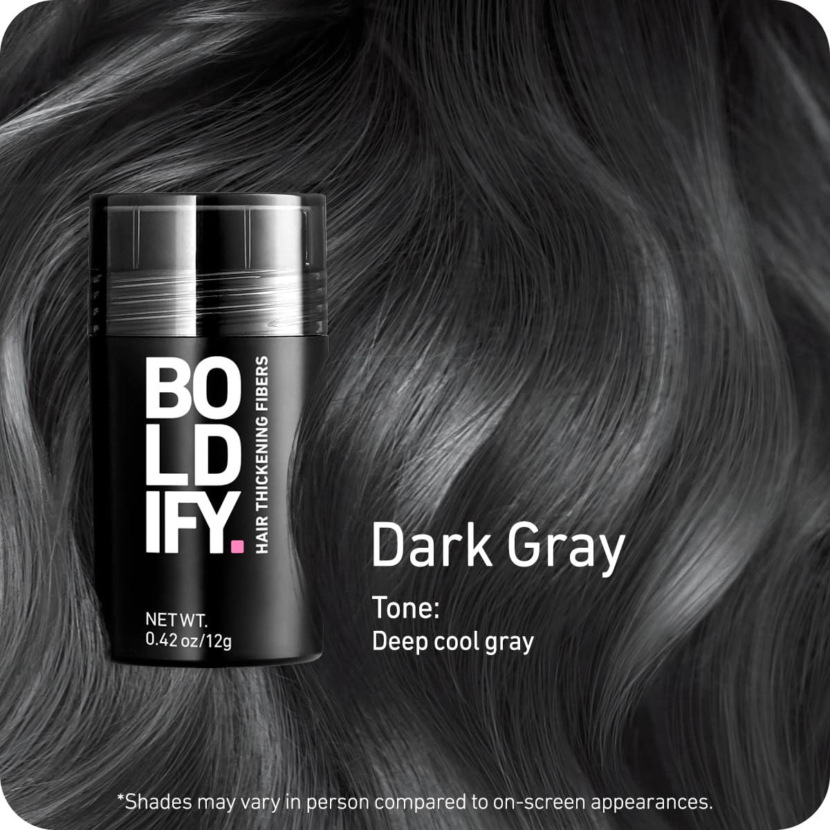 Applying Boldify to crown area for instant fullness.