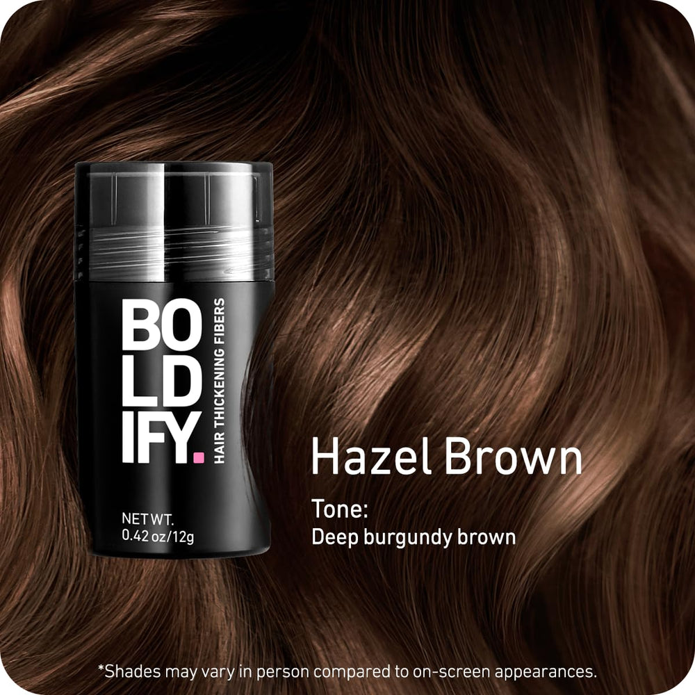 Boldify Hair Fibers applied to crown for natural undetectable finish.