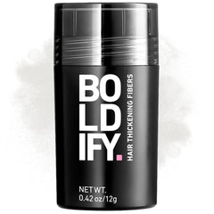 Boldify Hair Fibers crown area for instant fullness and natural blend