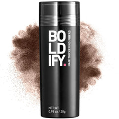 Boldify Hair Fibers crown-fill shows instant fullness for thinning crowns