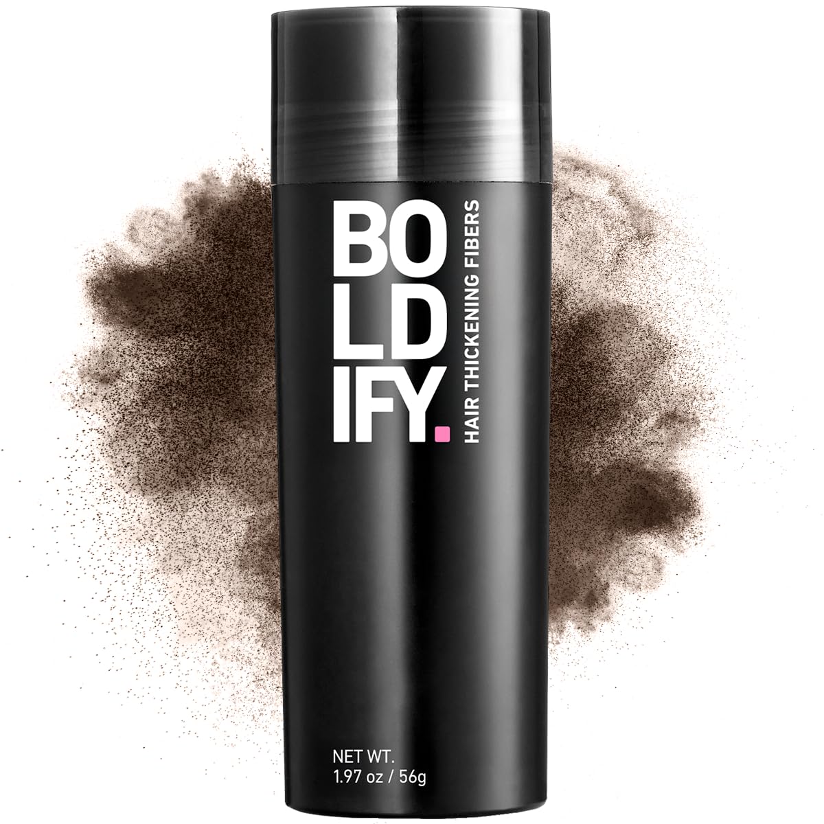 Boldify Hair Fibers crown-fill close-up showing instant fullness.