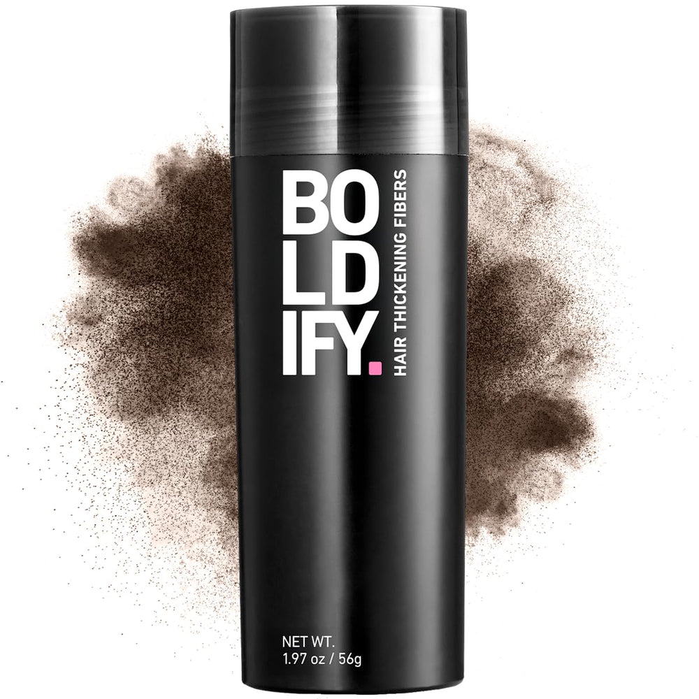 Boldify Hair Fibers crown-fill close-up showing instant fullness.