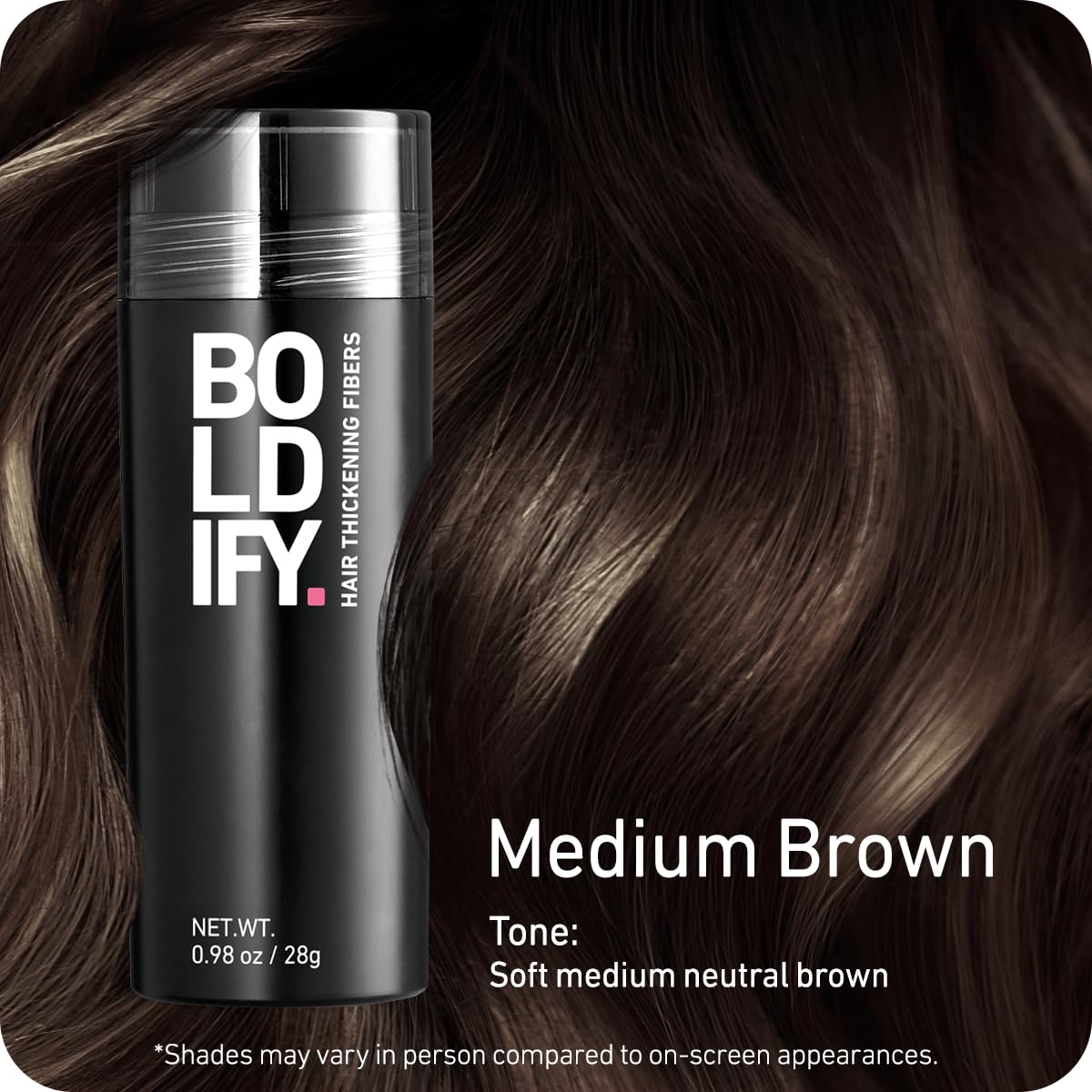 Boldify Hair Fibers partline-blend delivers natural density