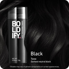 Boldify Hair Fibers blend at partline for natural density