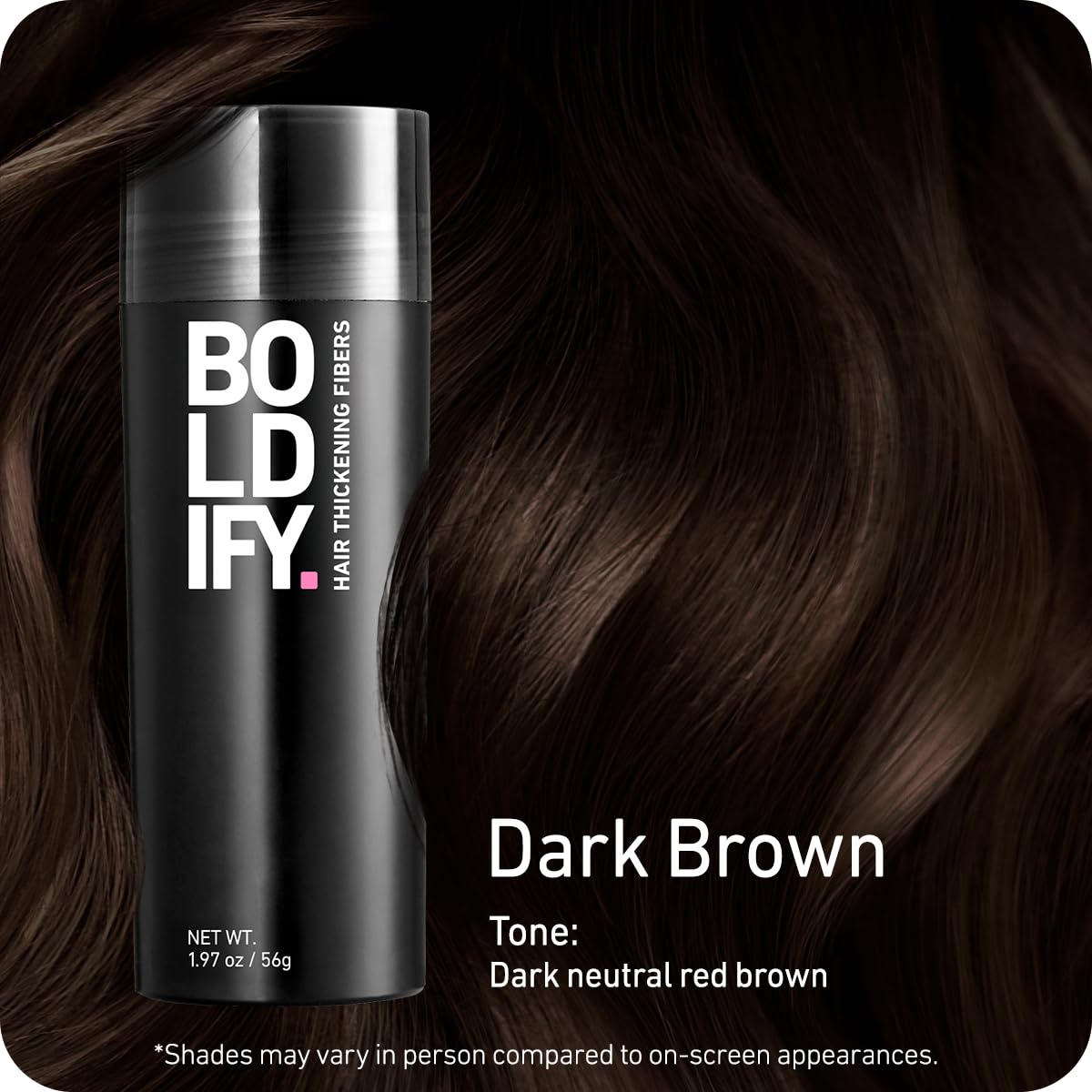 Boldify Hair Fibers partline blend for denser looking roots