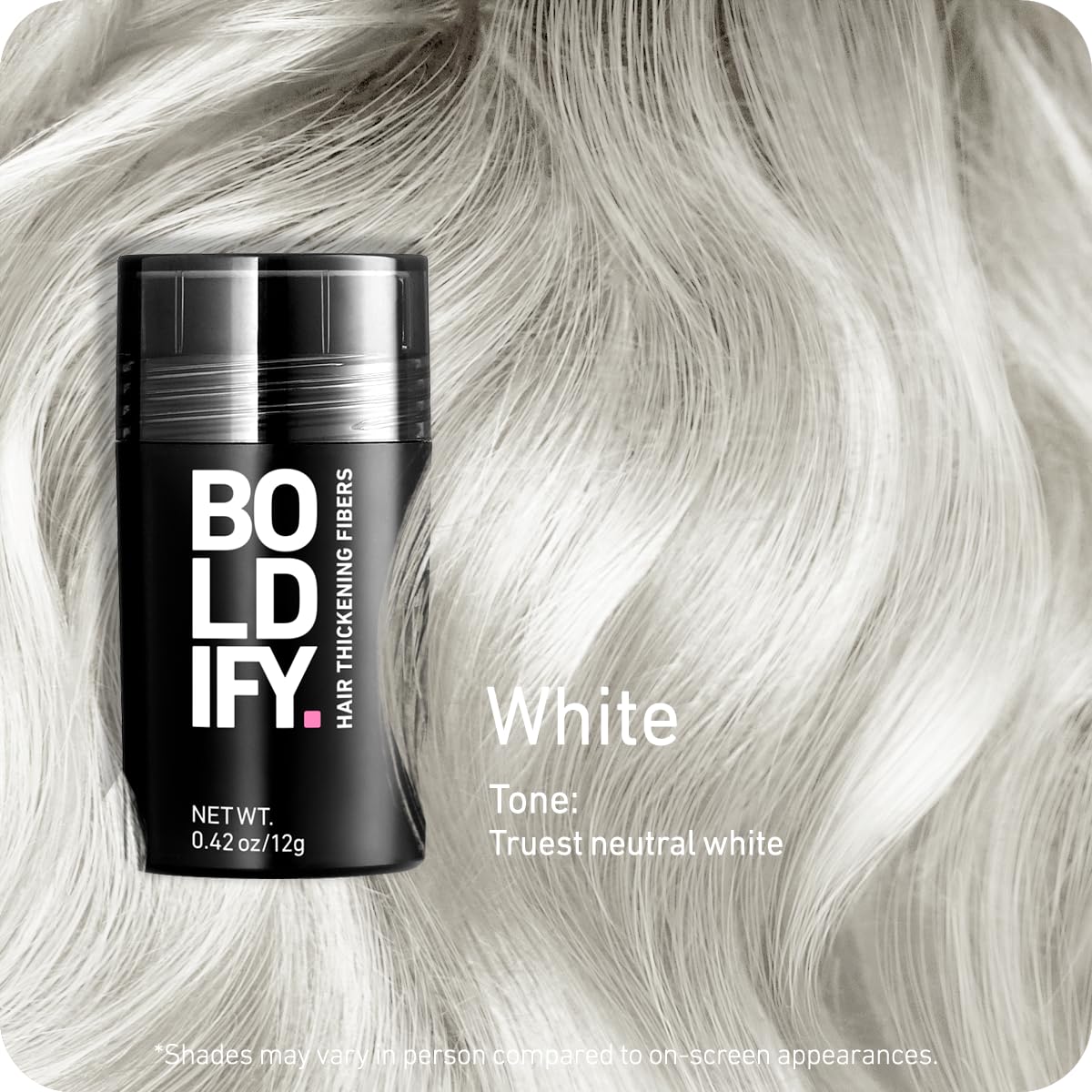 Boldify Hair Fibers partline delivers seamless scalp coverage for a fuller look