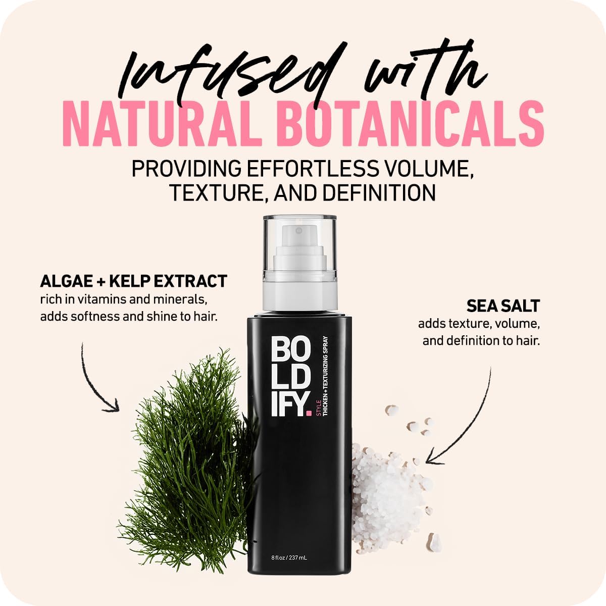 Boldify Thickening Spray is USA-made and cruelty-free for peace of mind.