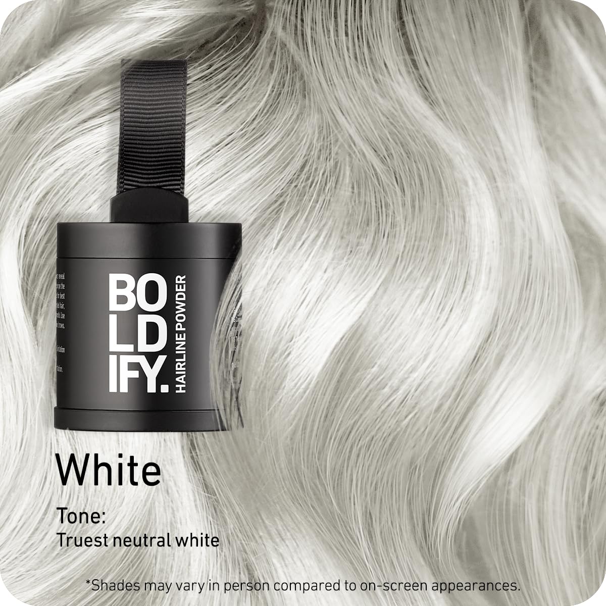 Boldify Hairline Powder applicator dab enables precise hairline coverage