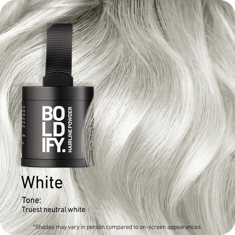 Boldify Hairline Powder applicator dab enables precise hairline coverage