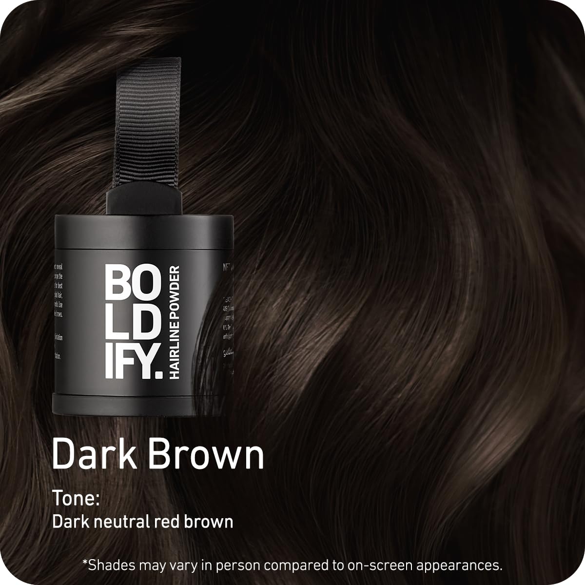 Boldify Hairline Powder applicator enables precise thinning-area application