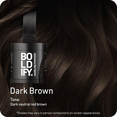 Boldify Hairline Powder applicator enables precise thinning-area application
